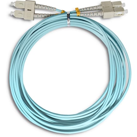 Qoltec glasvezel patchcord SC/UPC-SC/UPC |   Multimode |   50/125 |   OM4 |   Duplexwoning |   5m