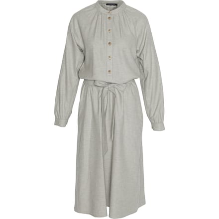 River Woods Cotton Midi Dress In Grey Größe: 44 | Midikleider Outlet | Damen | Grau
