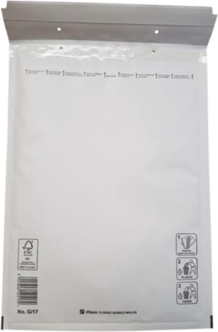 100 stuks - Boxstuff - Luchtkussen Enveloppen - 230x340mm - G17 - 100 Stuks - Wit