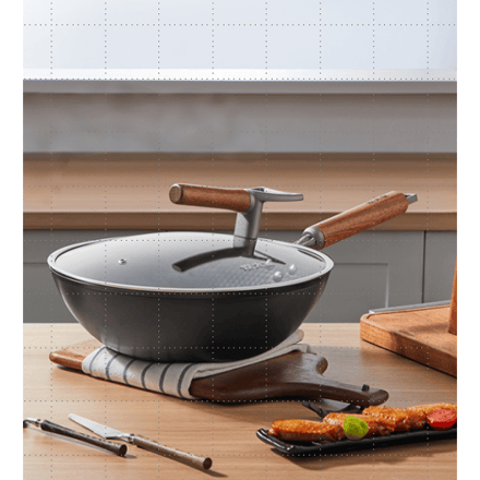 COOKER KING Titanium-ijzeren wok