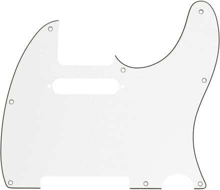 Fender Modern Style Pickguard Strat Parchment 3-Ply 8-Hole - Pickguard