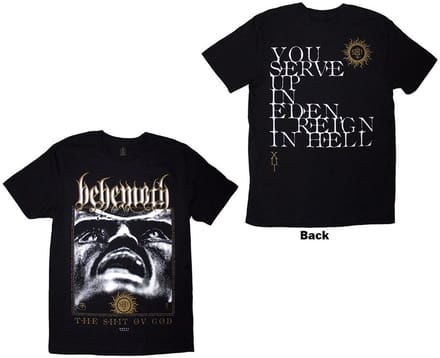 Behemoth - The Shit Ov God Reign In Hell Heren T-shirt - S - Zwart