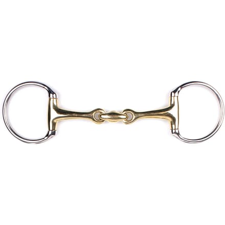 Dubbel gebroken olijfbit in maillechort argentan Q-essentials