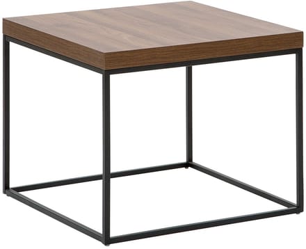 DELANO - Bijzettafel - Donkere houtkleur - MDF