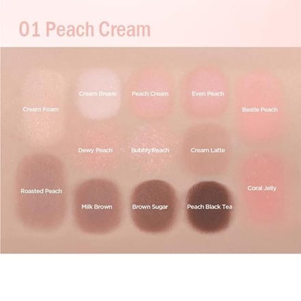 [lilybyred] Dewy Fit Palette (3 kleuren) 01 Peach Cream beige