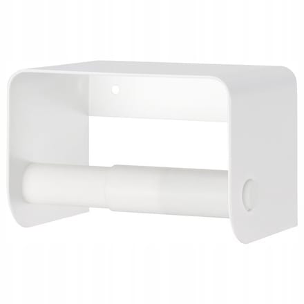 IKEA ENUDDEN Toiletrolhouder met Plank - Wit, 9x13x8 cm