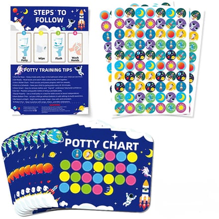 Dailygoods- Beloningstabel Zindelijkheidstraining - 8 Potjeskaarten