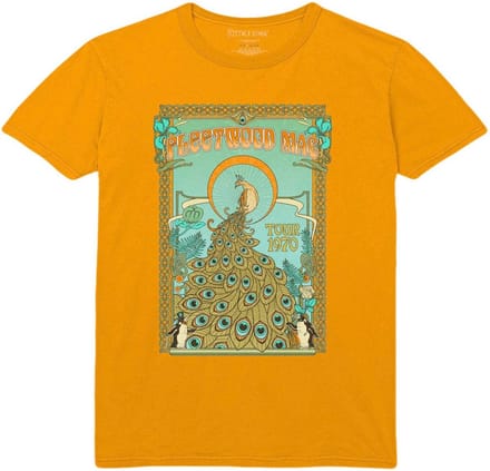 Fleetwood Mac - Peacock Heren T-shirt - M - Oranje