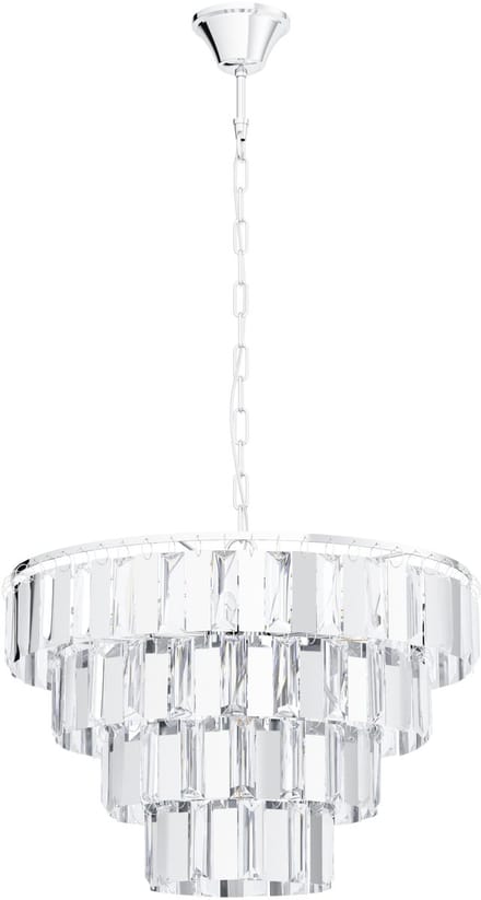 EGLO Erseka Hanglamp - E14 - Staal|Glas - Chroom