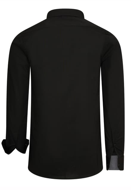 Rusty Neal Overhemden Overhemd Regular Fit Zwart