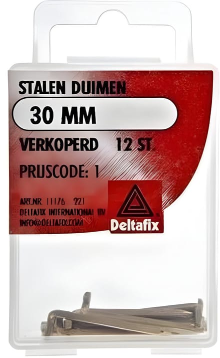 Deltafix stalenduim verkoperd 30mm 15 stuks