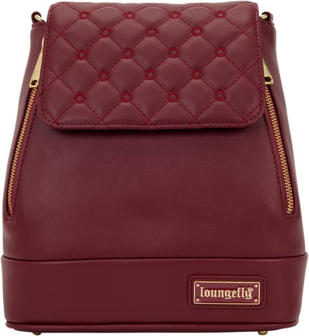 Loungefly Convertible Backpack & Crossbody Bag Pin Trader Red