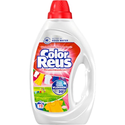 Witte Reus Wasmiddel Color Reus Gel 19 Wasbeurten - 855 ml