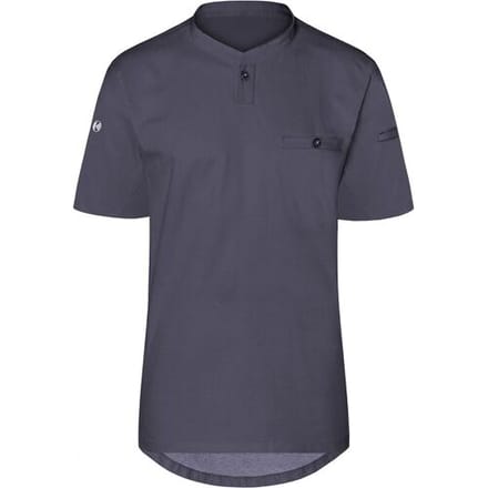 (6 stuks) KARLOWSKY Korte Mouw Heren Werkshirt Performance - Antraciet - maat: S Grijs
