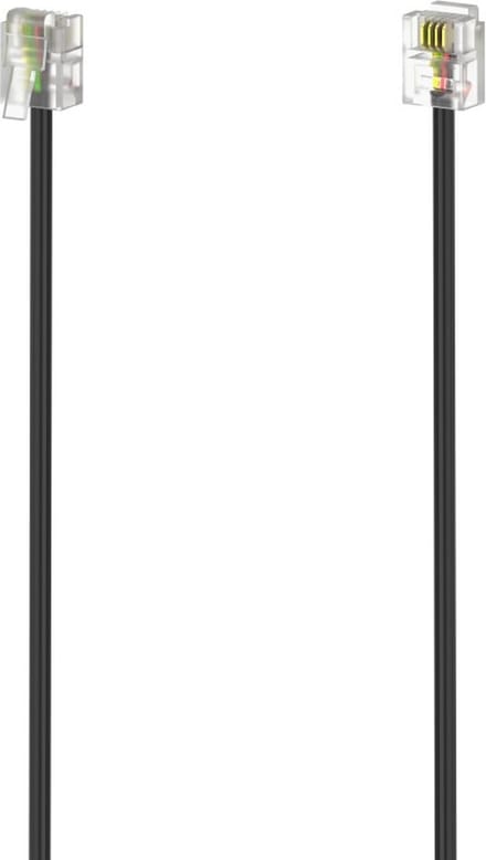 Hama 00201158 telefoonkabel 10 m Zwart