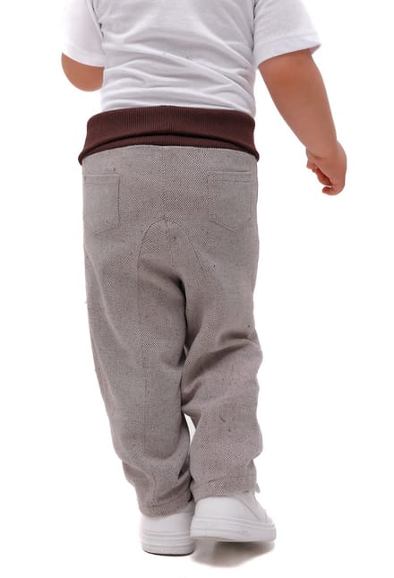 RobyKris Baby Broek - Katoen - Lichtbruin - Maat 86-92