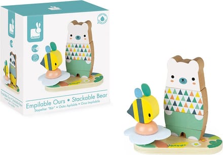 Janod - Pure - Stapelfiguur beer en panda