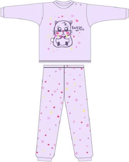 Fun2Wear - Pyjama Hamster Lila/Paars - Lila - Maat 68 - Meisjes
