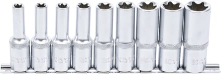 BGS - Torx doppenset lang 1/2" -  9 delig - E10, E11, E12, E14, E16, E18, E20, E22 en E24 - BGS2026