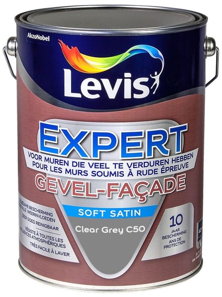 Levis - Expert Gevel Mix - Clear Grey C50 - Mengverf - 5 L