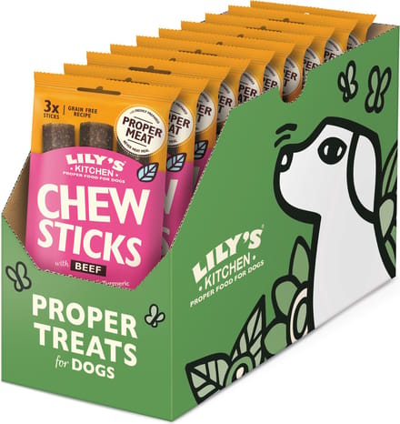 Lily's Kitchen - Hondensnacks - Chew Sticks Rund - 10 x 120 g