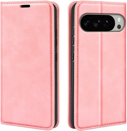 MobyDefend Hoesje - Geschikt voor Google Pixel 10 Pro XL - Luxe Wallet Bookcase (Magnetische Sluiting) - Roze