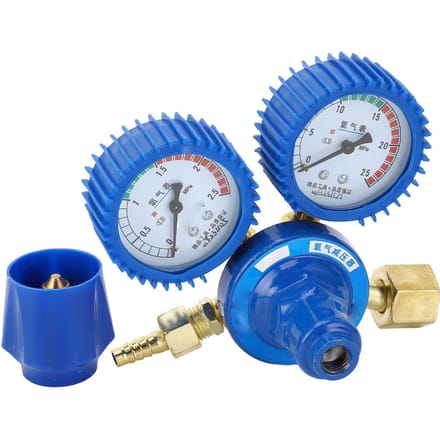 Zuurstofregelaar Tank Fles Drukverlaging Accessoires met Schokbestendige Manometer