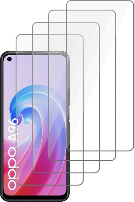 Screenprotector geschikt voor Oppo A96 - Gehard Glas Beschermglas Tempered Glass Screen Protector - 4 Stuks