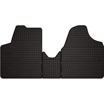 Wielganizator SolidPRO Serie - Auto Rubbermatten - Zwart - Speciaal Voor Citroen Jumpy II (2007-2016)