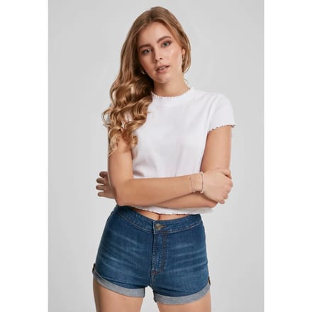 Urban Classics - Rib 2Pack Crop top - L - Wit