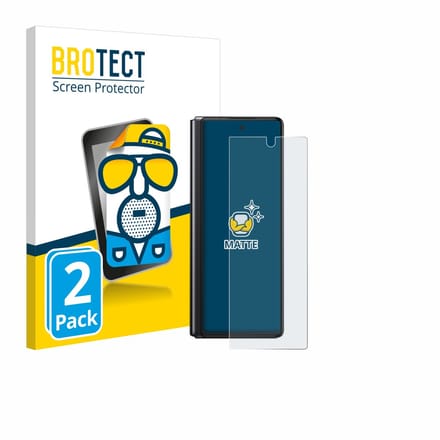BROTECT - Screenprotector voor Samsung Galaxy Z Fold 2 5G - Folie Beschermfolie matte 2 Stuks