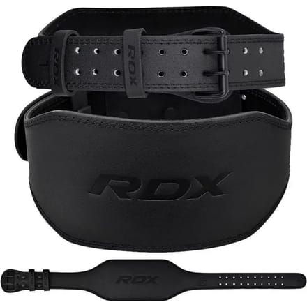 Lederen gewichthefriem RDX 6"