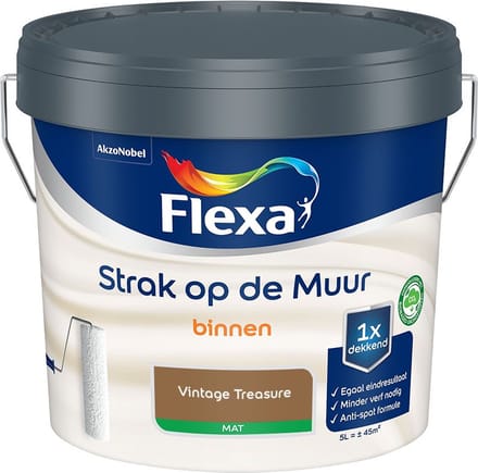 Flexa - Strak Op De Muur Binnen Mat - Vintage Treasure - Mengverf - 5 L