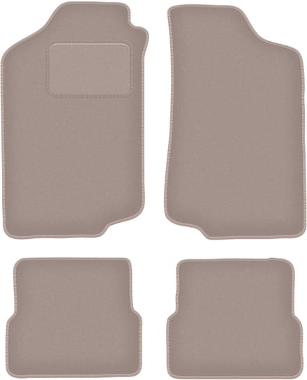 Beige veloursmatten voor: Volkswagen Golf II hatchback (1983-1992)