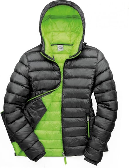 Result Women´s Snow Bird Hooded Jacket RT194F - Black/Lime - S