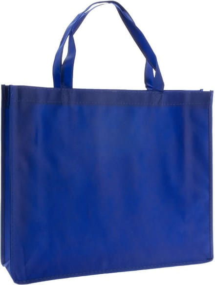 10x Shopper Dark Blue non woven 42x12x35cm