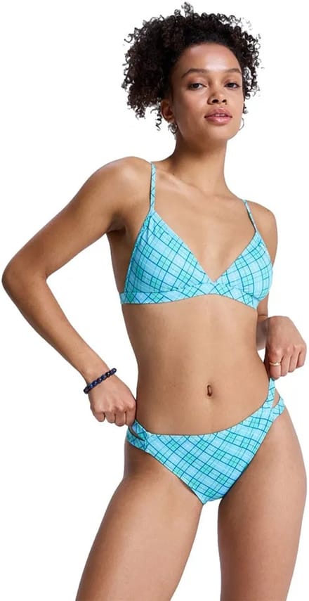Roxy Essentials Pt Fix Triangle Classic Bikini Blauw S Vrouw
