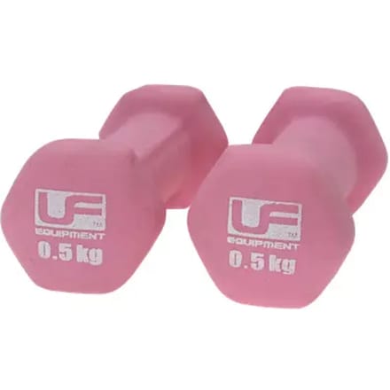 Neopreen beklede zeshoekige halter UFE (x2)