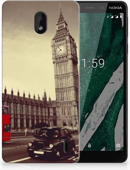 Nokia 1 Plus Siliconen Back Cover Londen