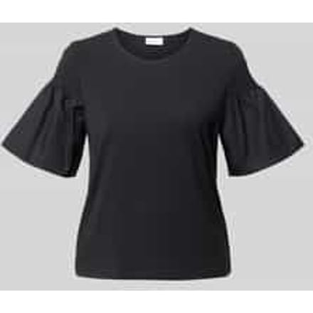 regular fit T-shirt met smokdetail