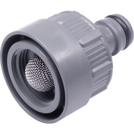 Tap connector with waterstop