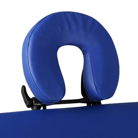 vidaXL - Massagetafel - met - 2 - zones - inklapbaar - aluminum - frame - blauw
