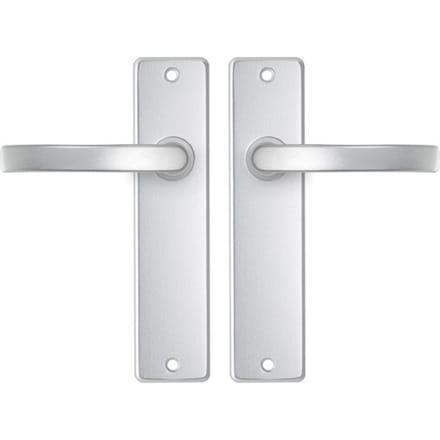 AXA Deurbeslag set Binnendeur - Edge Basic Blok - Deurkruk Aluminium - Deurklink met schild