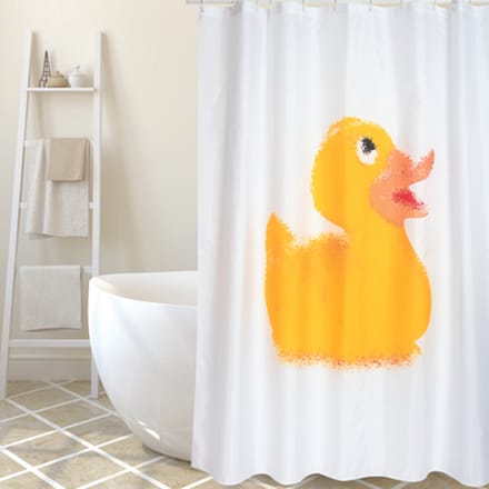 Msv Douchegordijn Duck Geel 180cm