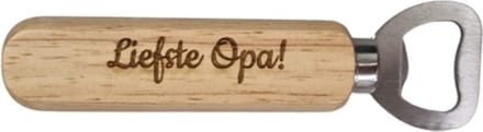 flesopener voor Opa - Opener - hout 9 x 3 cm