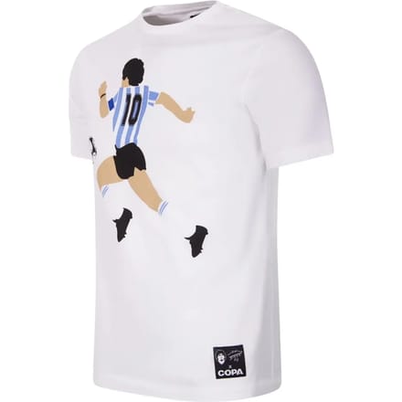 COPA - Maradona Argentina Graphic T-Shirt - Heren - Wit - S