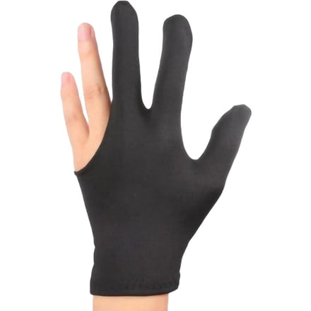 Gants de billard élastiques à 3 doigts pour queue de billard, pour hommes et femmes, accessoires de billard beige