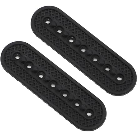2 stuks Hoedverlenger 7 Gaten Eenvoudige Installatie Flexibele Siliconen Snapback Hoedverlenger Pet Halve Maat Verlenger black
