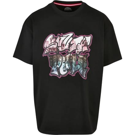 Southpole - Graphic Heren T-shirt - S - Zwart