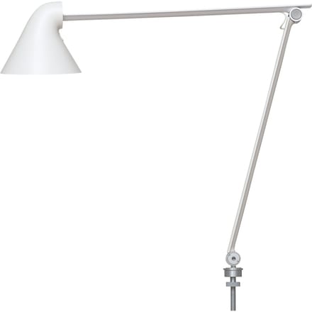 Louis Poulsen NJP Tafellamp - wit - tafelklem